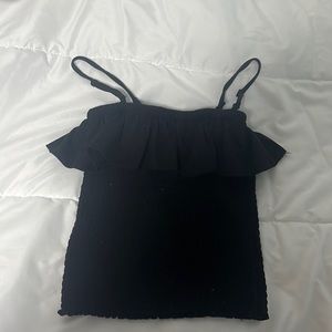 Ruffled tank top, size S